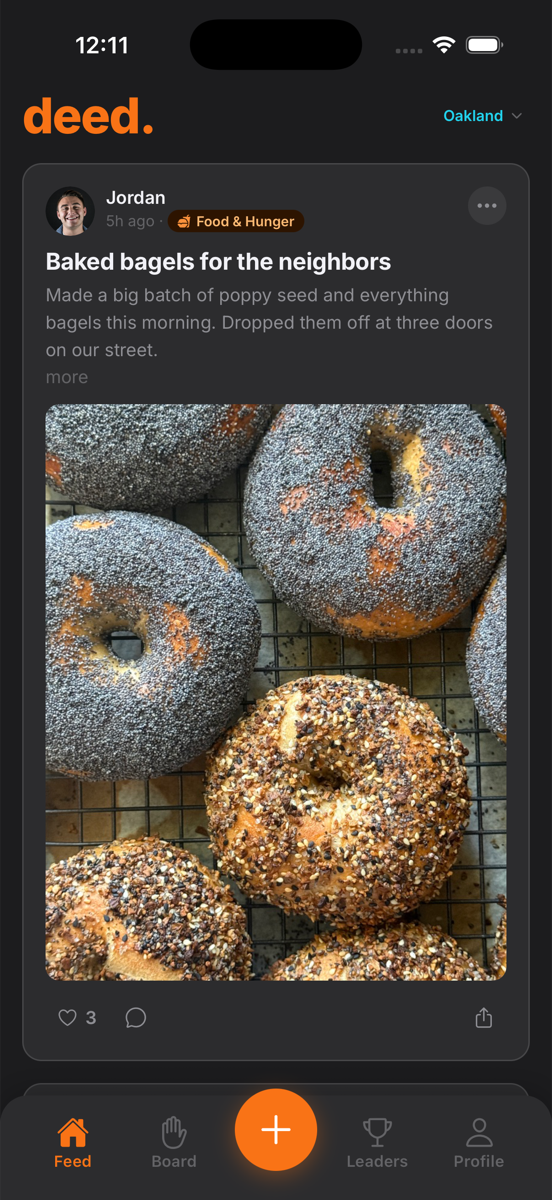 deed app community feed